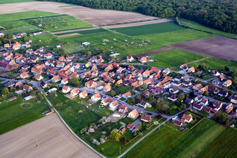 Eschbach dans le département Bas Rhin, France vue d'en haut