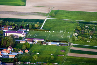 Eschbach dans le département Bas Rhin, France depuis l'avion