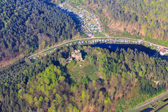 Photographie aérienne de Camping Neudahner Weiher - Camping Günther Jacobi et Moosbachtal - J. Horlemann Erben GbR à Dahn dans le département Rhénanie-Palatinat, Allemagne
