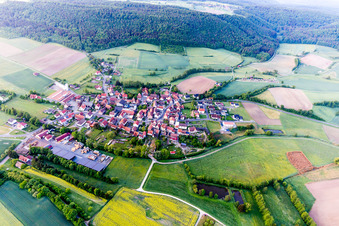 Photographie aérienne de Quartier Wustviel in Rauhenebrach dans le département Bavière, Allemagne