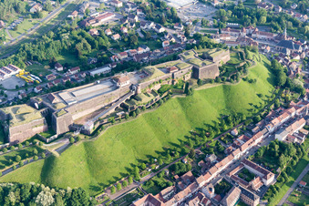 Citadelle de Bitche à Bitche dans le département Moselle, France vue d'en haut