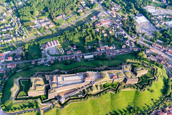 Photographie aérienne de Fragments de la citadelle-fortification Citadelle de Bitche à Bitche dans le département Moselle, France