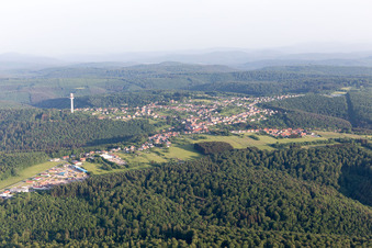 Lemberg dans le département Moselle, France hors des airs