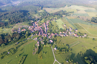 Photographie aérienne de Volksberg dans le département Bas Rhin, France