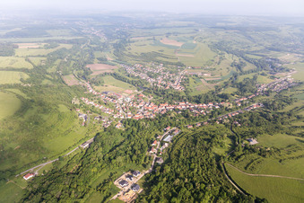 Vue aérienne de Bliesbruck dans le département Moselle, France