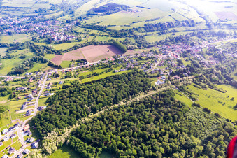 Vue aérienne de Blies-Ébersing dans le département Moselle, France