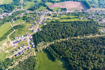 Vue aérienne de Blies-Ébersing dans le département Moselle, France