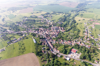 Vue aérienne de Gros-Réderching dans le département Moselle, France