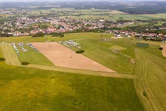 Photographie aérienne de Rohrbach-les-Bitche, aérodrome à Rohrbach-lès-Bitche dans le département Moselle, France