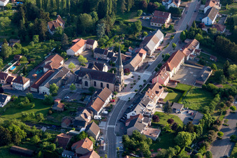 Vue aérienne de Hambach dans le département Moselle, France