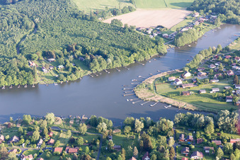 Photographie aérienne de Étang du Marais à Hilsprich dans le département Moselle, France