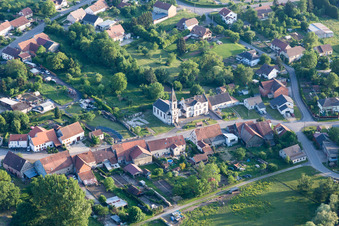 Photographie aérienne de Vibersviller dans le département Moselle, France