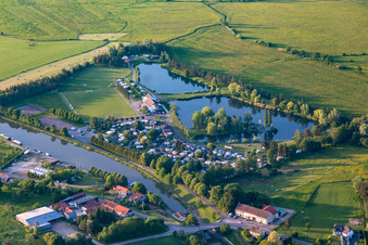 Vue aérienne de Camping Coeur d'Alsace à Harskirchen dans le département Bas Rhin, France