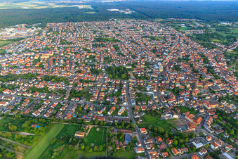 Photographie aérienne de Vue de la ville depuis le nord à Schifferstadt dans le département Rhénanie-Palatinat, Allemagne