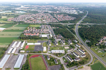 Vue aérienne de Quartier Rinkenbergerhof in Speyer dans le département Rhénanie-Palatinat, Allemagne