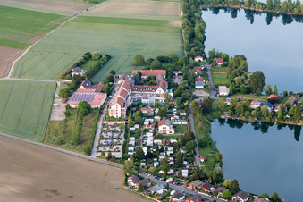 Vue aérienne de Spire, Binshof à Otterstadt dans le département Rhénanie-Palatinat, Allemagne