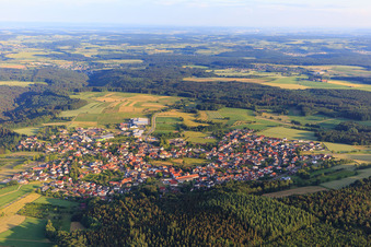 Vue aérienne de Vue du nord à Limbach dans le département Bade-Wurtemberg, Allemagne