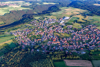 Vue aérienne de Limbach dans le département Bade-Wurtemberg, Allemagne