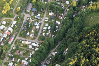 Vue oblique de Camping Odenwald à le quartier Krumbach in Limbach dans le département Bade-Wurtemberg, Allemagne