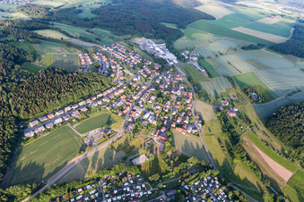 Vue aérienne de Quartier Krumbach in Limbach dans le département Bade-Wurtemberg, Allemagne