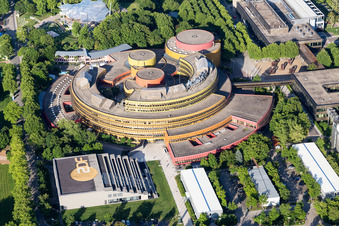 Quartier Lerchenberg in Mainz dans le département Rhénanie-Palatinat, Allemagne vue d'en haut