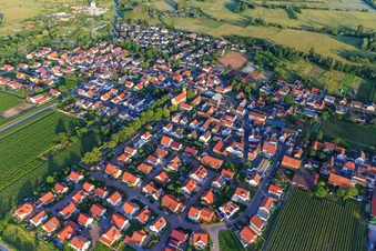 Vue aérienne de Burgunderstr à Erpolzheim dans le département Rhénanie-Palatinat, Allemagne