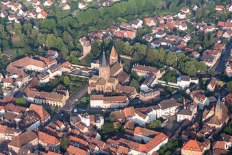 Wissembourg dans le département Bas Rhin, France d'en haut