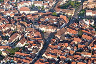 Wissembourg dans le département Bas Rhin, France vue d'en haut