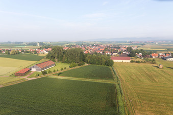 Salmbach dans le département Bas Rhin, France vue du ciel