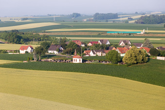 Enregistrement par drone de Salmbach dans le département Bas Rhin, France