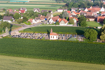 Image drone de Salmbach dans le département Bas Rhin, France