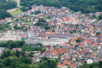 Soufflenheim dans le département Bas Rhin, France hors des airs