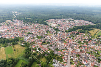 Soufflenheim dans le département Bas Rhin, France depuis l'avion