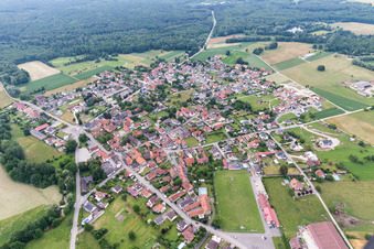 Vue oblique de Forstfeld dans le département Bas Rhin, France