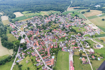 Forstfeld dans le département Bas Rhin, France d'en haut