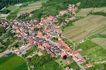 Enregistrement par drone de Rott dans le département Bas Rhin, France