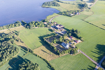 Skatelöv dans le département Kronoberg, Suède hors des airs