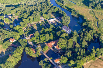 Odensjö dans le département Kronoberg, Suède hors des airs