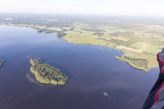 Skäggalösa dans le département Kronoberg, Suède vue d'en haut