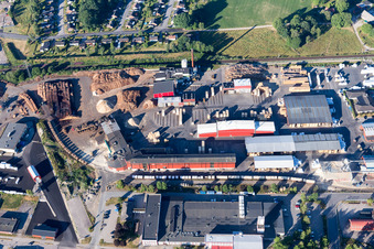 Vue aérienne de Site de la scierie Vida AB à Alvesta dans le département Kronobergs län, Suède