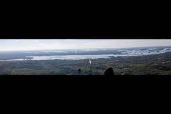 Vue aérienne de Panorama à Flogmyran dans le département Kronoberg, Suède
