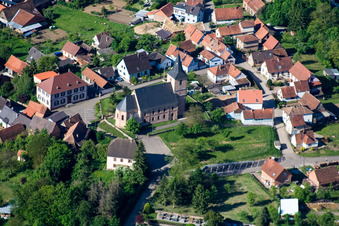 Photographie aérienne de Preuschdorf dans le département Bas Rhin, France