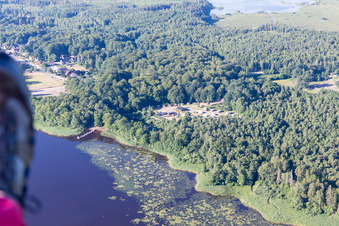 Vue oblique de Torne dans le département Kronoberg, Suède