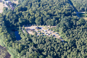 Torne dans le département Kronoberg, Suède depuis l'avion