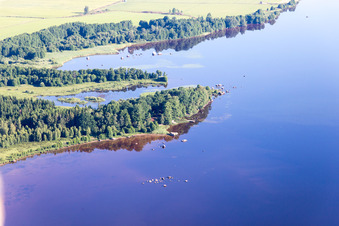 Hunna dans le département Kronoberg, Suède hors des airs
