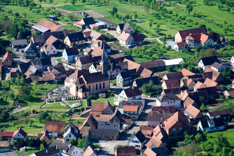 Photographie aérienne de Vue sur le village à Dieffenbach-lès-Wœrth dans le département Bas Rhin, France