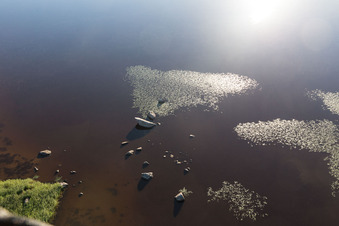 Vue aérienne de Hunna dans le département Kronoberg, Suède