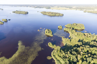 Enregistrement par drone de Skäggalösa dans le département Kronoberg, Suède