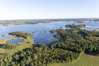 Vue oblique de Vrankunge dans le département Kronoberg, Suède