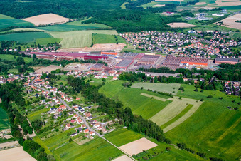 Photographie aérienne de Reichshoffen dans le département Bas Rhin, France